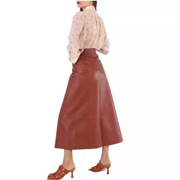 NWOT Chloe Silk Dew Pink C Micro Flower Motif Button Up Blouse Women’s Size 10 - Picture 4 of 16